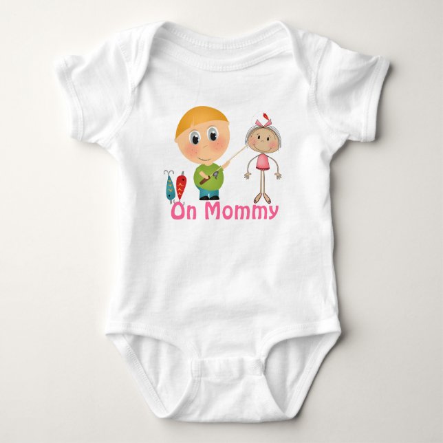 Hooked on Mommy Baby Strampler (Vorderseite)