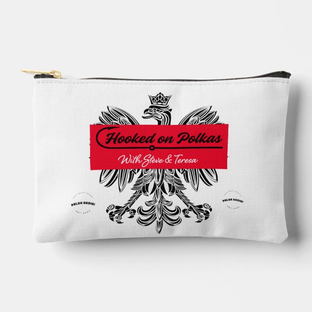 Hooked on Polkas Cosmetic Bag Zubehörtasche (Vorderseite)