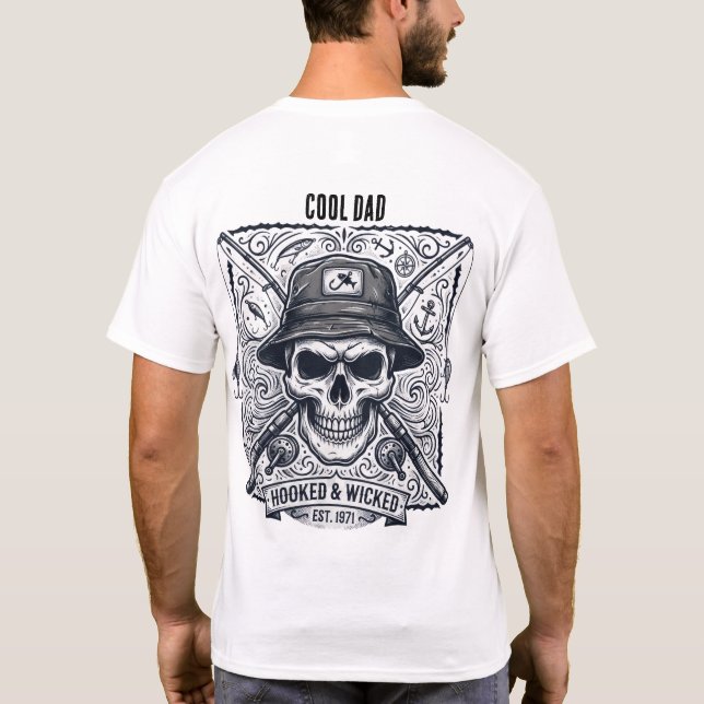 Hooked & Wicked-Angler T-Shirt (Rückseite)