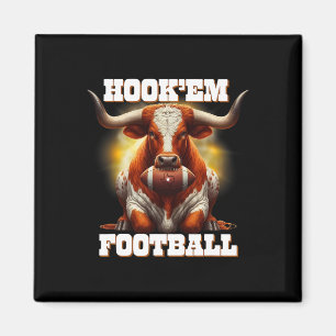 Hook'em State Of Texas Football Mit Haar Und Horn Magnet