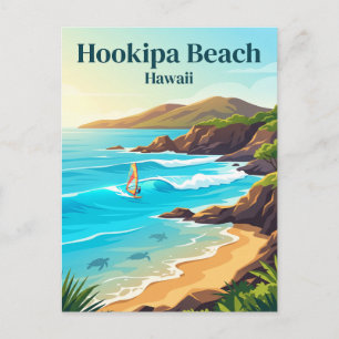 Hookipa Beach Hawaii Postkarte