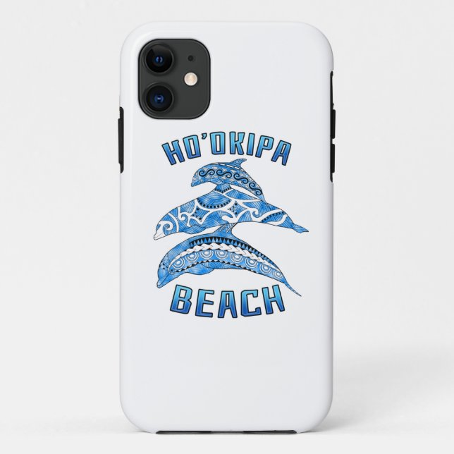 Ho'okipa Hawaii Vacation Tribal Delphine Case-Mate iPhone Hülle (Rückseite)