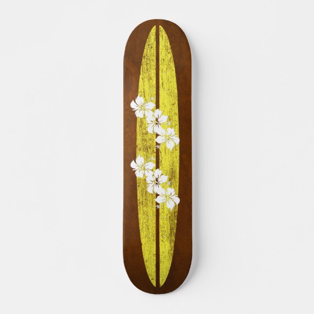 Hookipa Vintag Surf Imitate Wood Skateboard (Vorne)