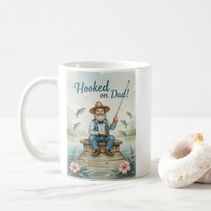 Hookokon auf Vater Fishing Fathers Day Funny Kaffeetasse