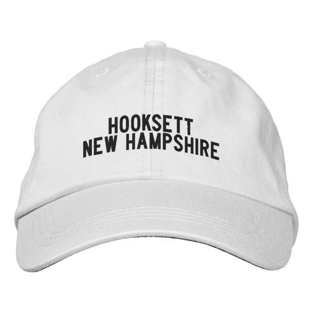 Hooksett New Hampshire Hat Bestickte Baseballkappe (Vorderseite)