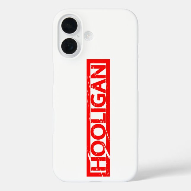 Hooligan-Briefmarke Case-Mate iPhone Hülle (Rückseite)
