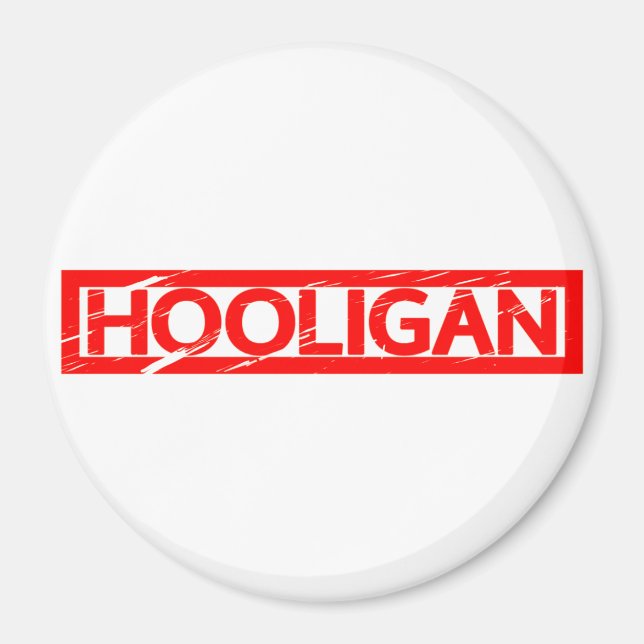 Hooligan-Briefmarke Magnet (Vorne)