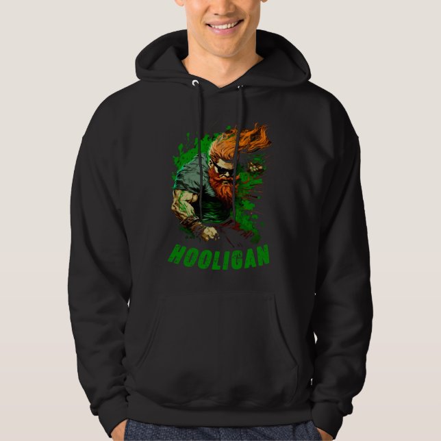 Hooligan Irish Leprechaun Hoodie (Vorderseite)