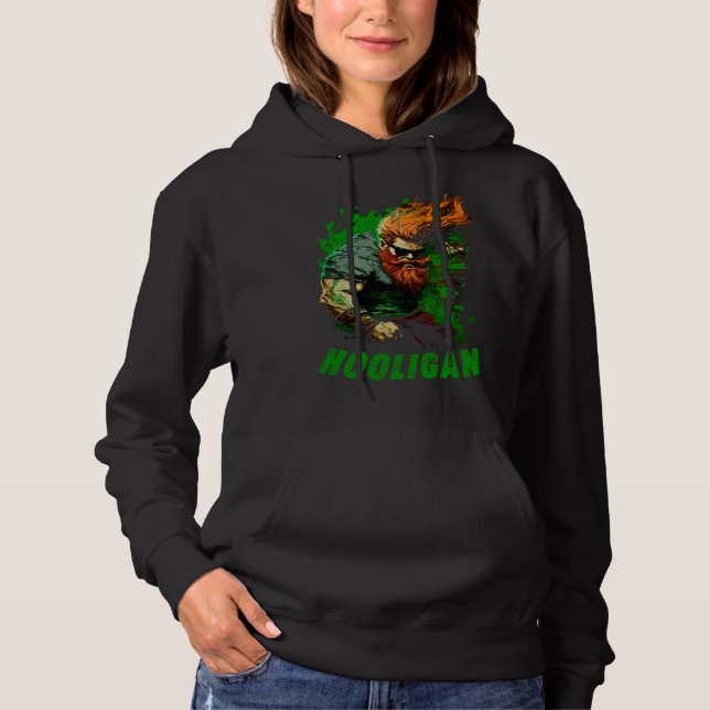 Hooligan Irish Leprechaun Hoodie (Vorderseite)