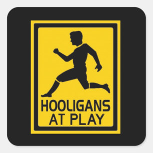 Hooligans on Play Quadratischer Aufkleber