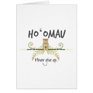 Ho'Omau gibt nie Wasserfarbe Tiki auf