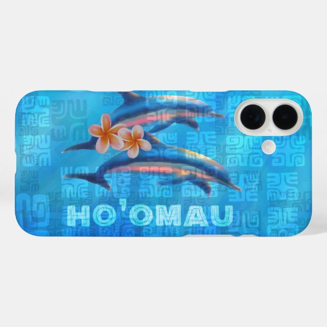 HO'OMAU Hawaiian Delphine Primitive Collage Case-M Case-Mate iPhone Hülle (Rückseite (Horizontal))