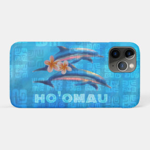 HO'OMAU Hawaiian Delphine Primitive Collage Case-Mate iPhone Hülle