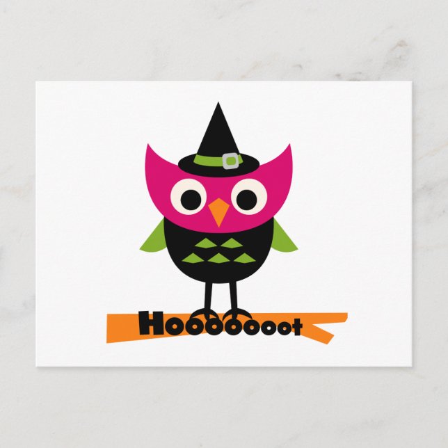 Hooooot Halloween T - Shirt und Geschenke Postkarte (Vorderseite)