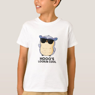 Hooos Cooler Funny Owl Pun T-Shirt