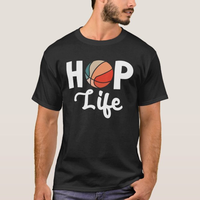 Hoop Life Shooting Guard Basketball Game Dribbling T-Shirt (Vorderseite)