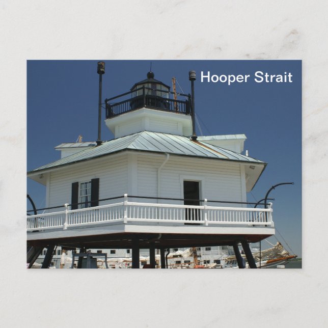 Hooper Strait Lighthouse Postkarte (Vorderseite)