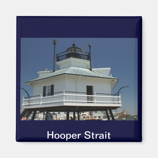 Hooper Straße Leuchtturm Magnet (Vorne)