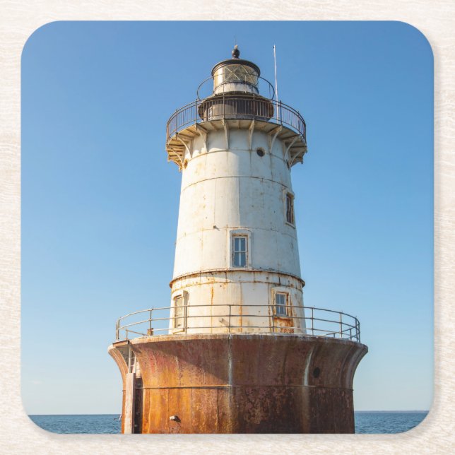 Hoopers Island Leuchtturm Rechteckiger Pappuntersetzer (Vorderseite)