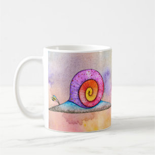 Hoopla-Schnecke auf Wasserfarbe Kaffeetasse