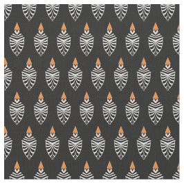 Hoopoe Bird Geometric Muster Stoff