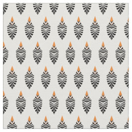 Hoopoe Bird Geometric Pattern auf Weiß Stoff