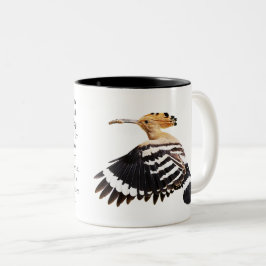 Hoopoe Bird Illustration Bird Art Birdwatcher Gesc Zweifarbige Tasse