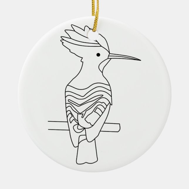 Hoopoe Ornament (Vorne)