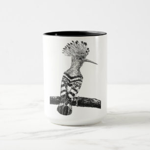Hoopoe zeichnend tasse