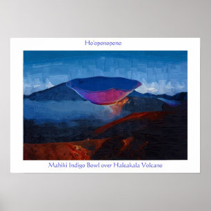 Hoopono Indigo Bowl Poster