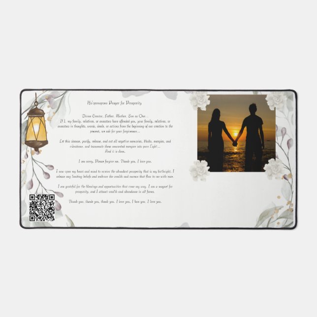 Ho'oponopo Gebet-Maus Pad - Energie freisetzen Schreibtischunterlage (Vorderseite)