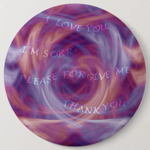 Ho'oponopono Lila Smoke Button