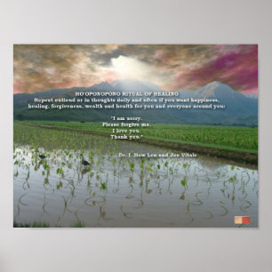 Ho'oponopono Ritual der Heilung Poster