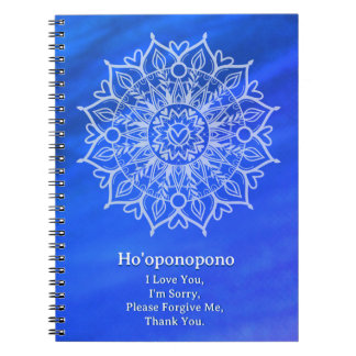 Ho'oponopono Vergebungsjournal | Hellblau Notizblock