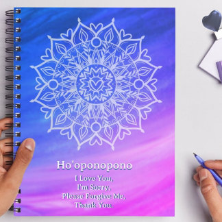 Ho'oponopono Vergebungsjournal | Kobalt Magenta Notizblock