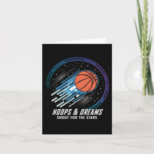 Hoops and Dreams - Basketball Liebhaber Geschenke Karte