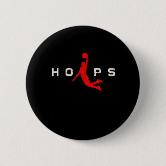 Hoops - Baseball Button
