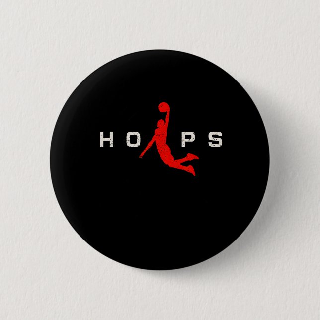 Hoops - Baseball Button (Vorderseite)