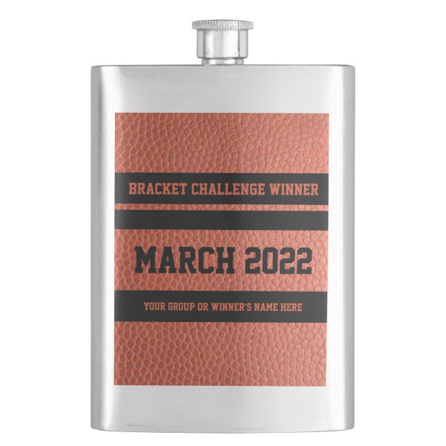 Hoops Bracket Challenge Flask Gewinner Flachmann (Vorderseite)