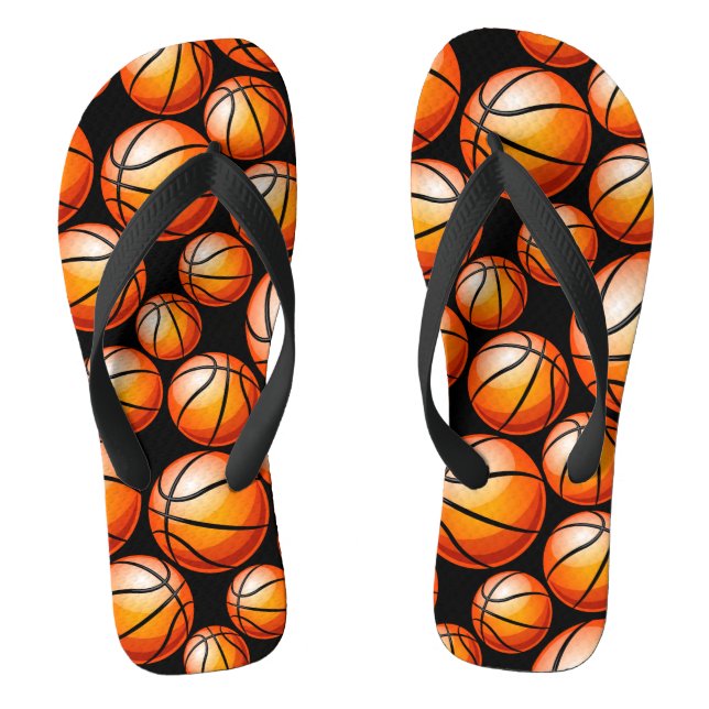 Hoops Dribbball Basketball Sportgeschenk Sammlung Flip Flops (Fußbett)