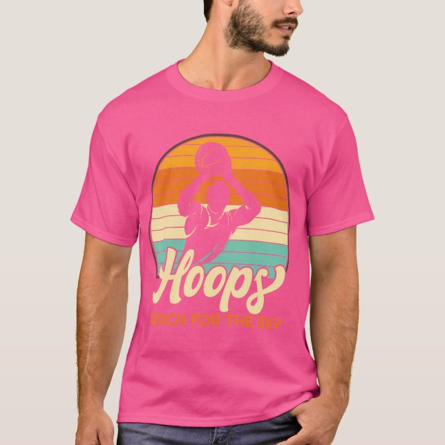 Hoops erreichen für den Sky Basketball T-Shirt (Vorderseite)