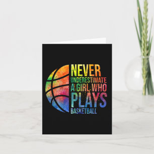 Hoops Girls unterschätzen nie ein Mädchen, das B s Karte