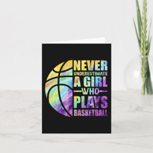 Hoops Girls unterschätzen nie ein Mädchen, das B s Karte