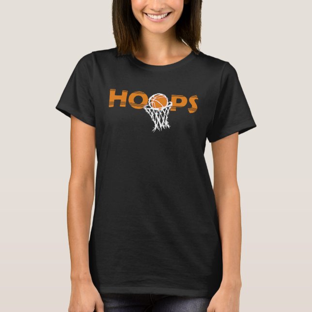 Hoops Uni März Basketball Wahnsinn Turnierspiel T-Shirt (Vorderseite)