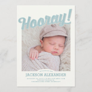 Hooray Baby Ankündigung