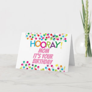 HOORAY ***MAMA AM GEBURTSTAG*** KARTE