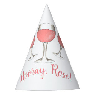 Hooray, Rosé! Rosa Rosa Rosa Weinkeller Partyhütchen
