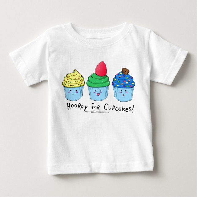 hoorayforcupcakesboy baby t-shirt (Vorderseite)