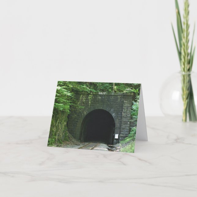 Hoosac-Tunnel Ostportal Florida MA Notiz Karte (Vorderseite)