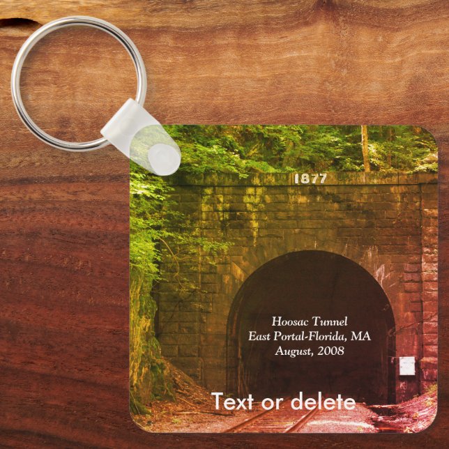 Hoosac Zugtunnel Ostportal Florida MA Schlüsselanhänger (Vorderseite)